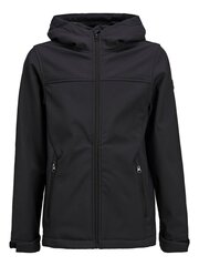 Jack & Jones striukė berniukams Softshell 12212844*01, juoda kaina ir informacija | Megztiniai, bluzonai, švarkai berniukams | pigu.lt