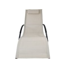 Materiałowy leżak na taras wypoczynkowe krzesło fotel ogrodowy цена и информация | Лежаки | pigu.lt