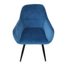 Veliūrinių fotelių komplektas,2 vnt, mėlynas kaina ir informacija | Virtuvės ir valgomojo kėdės | pigu.lt
