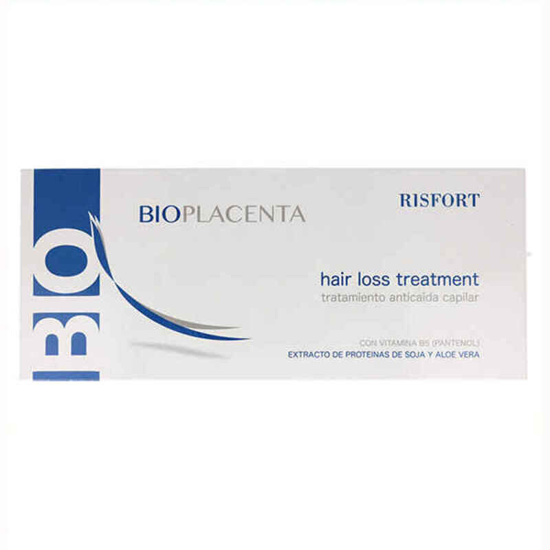 Priemonė nuo plaukų slinkimo Risfort Bioplacenta, 12 x 10 ml цена и информация | Priemonės plaukų stiprinimui | pigu.lt
