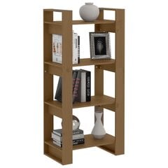 vidaXL Spintelė knygoms/kambario pertvara, ruda, 60x35x125cm, mediena цена и информация | Полки | pigu.lt