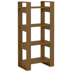 vidaXL Spintelė knygoms/kambario pertvara, ruda, 60x35x125cm, mediena kaina ir informacija | Lentynos | pigu.lt