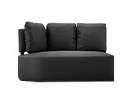 Modulinė sofa Calme Jardin Barts, juoda