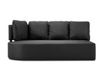 Trivietė modulinė sofa Calme Jardin Barts, juoda