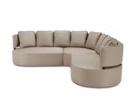 Kampinė lauko sofa Calme Jardin Barts, smėlio spalvos