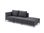 Modulinė trivietė lauko sofa Calme Jardin Fiji, tamsiai pilka