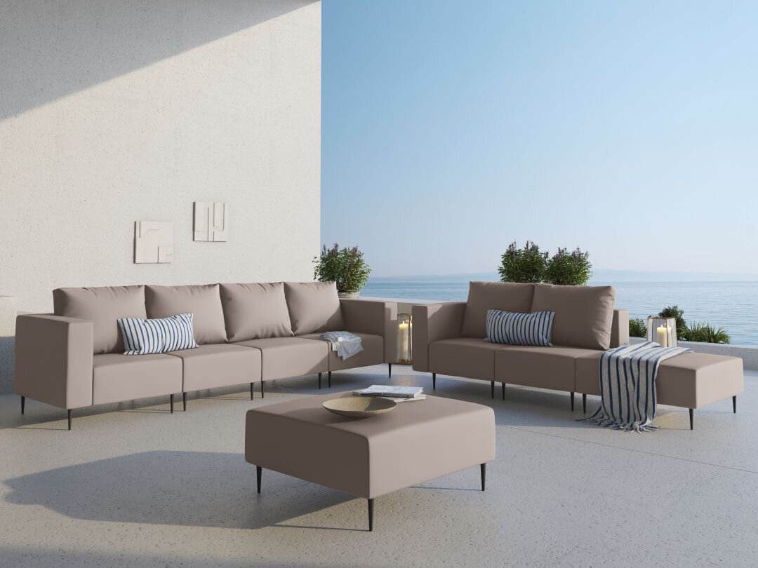 Modulinė trivietė lauko sofa Calme Jardin Fiji, smėlio spalvos kaina ir informacija | Lauko kėdės, foteliai, pufai | pigu.lt