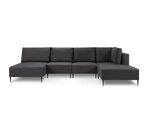 Modulinė 5-ių vietų kampinė lauko sofa Calme Jardin Fiji, juoda