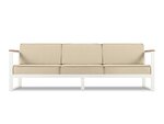 Trivietė lauko sofa Calme Jardin Tahiti, smėlio spalvos