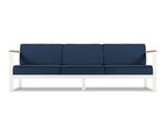 Trivietė lauko sofa Calme Jardin Tahiti, tamsiai mėlyna