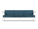 Trivietė lauko sofa Calme Jardin Tahiti, mėlyna