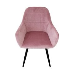 Комплект велюровых стульев/кресел, розовый цена и информация | Стулья для кухни и столовой | pigu.lt