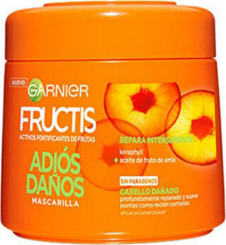 Plukų kaukė Garnier Restorative Hair Mask Adiós Daños Fructis 300 ml kaina ir informacija | Priemonės plaukų stiprinimui | pigu.lt
