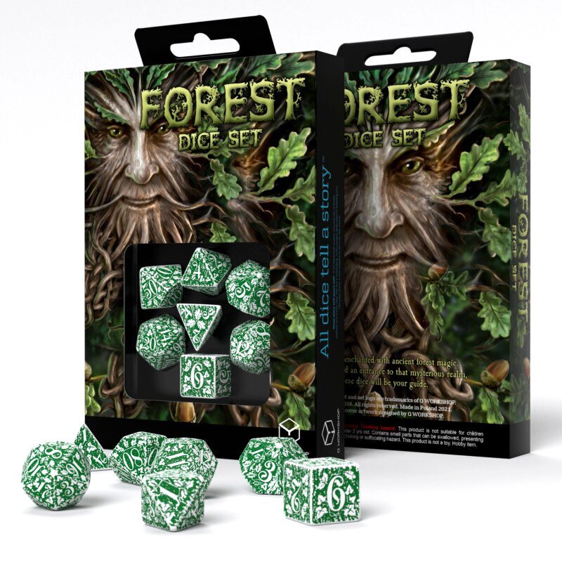 Kauliukų rinkinys Forest Tundra, žalia kaina ir informacija | Stalo žaidimai, galvosūkiai | pigu.lt