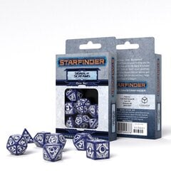 Kauliukų rinkinys Starfinder: Signal Of Screams tamsiai mėlynos ir baltos spalvos kaina ir informacija | Stalo žaidimai, galvosūkiai | pigu.lt