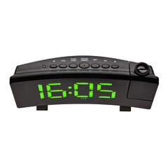 Радиопроекционный будильник с функцией зарядки TFA USB 60.5015, зеленый цена и информация | Радиоприемники и будильники | pigu.lt