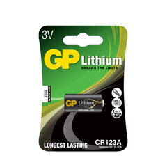 GP Battery CR123A, 10vnt. kaina ir informacija | Elementai | pigu.lt