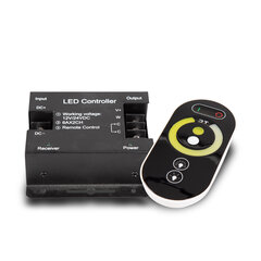 Беспроводной сенсорный контроллер с дистанционным управлением, 12-24 В пост. тока, 2x6 А цена и информация | Светодиодные ленты | pigu.lt