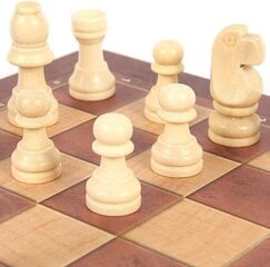 Šachmatų rinkinys 3in1 44 x 44cm kaina ir informacija | Stalo žaidimai, galvosūkiai | pigu.lt