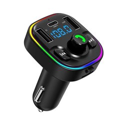 Fm moduliatorius G47 USBx2 USB-C 12-24V, Bluetooth, TF, USB kaina ir informacija | FM moduliatoriai | pigu.lt