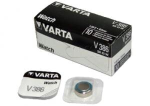 Baterija Varta 386 125mAh 1.55V AG12 SR43SW L1142, 10vnt kaina ir informacija | Elementai | pigu.lt