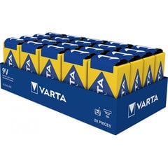 Baterija VARTA industrial Pro 6LR61 9V (20vnt.) kaina ir informacija | Elementai | pigu.lt