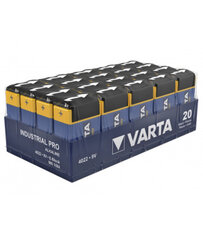 Baterija VARTA industrial Pro 6LR61 9V (20vnt.) kaina ir informacija | Elementai | pigu.lt