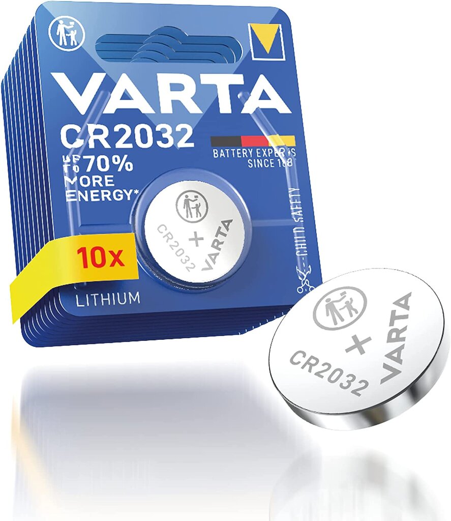 Baterija VARTA CR2032 professional electronics 3.0V 10vnt. цена и информация | Elementai | pigu.lt