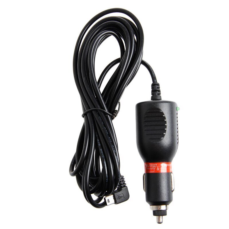 Kroviklis Powermax PPC006 MINI-USB - 1A, 3,5m ilgio, 8-36V skirtas registratoriams / GPS цена и информация | Automobilių 12V el. priedai | pigu.lt