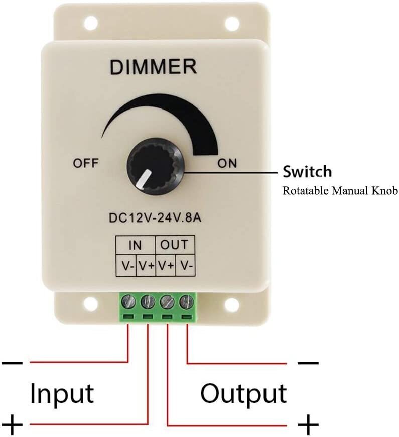 Elektros valdiklis Powermax DC 12V–24V 8A su išjungimo ir įjungimo rankenėle цена и информация | Elektros jungikliai, rozetės | pigu.lt