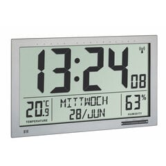 Skaitmeninis XL radijo bangomis valdomas laikrodis TFA su kambario klimatu 60.4517 kaina ir informacija | Laikrodžiai | pigu.lt