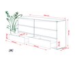 Komoda 3xEliving DEMI su 6 stalčiais, 140 cm, spalva: Sonomos ąžuolas kaina ir informacija | Komodos | pigu.lt