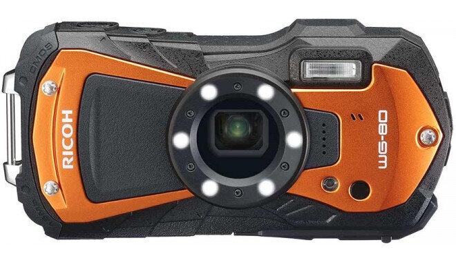 Ricoh WG-80, orange цена и информация | Skaitmeniniai fotoaparatai | pigu.lt