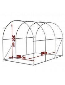Sulankstomas sodo folijos šiltnamis 2x3,5x2m kaina ir informacija | Šiltnamiai | pigu.lt