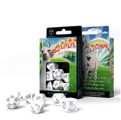 Kauliukų rinkinys Shimmering Llama baltos ir juodos spalvos kaina ir informacija | Stalo žaidimai, galvosūkiai | pigu.lt