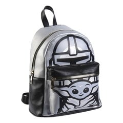 Повседневный рюкзак The Mandalorian, Серебристый (22 x 27 x 12,5 см) цена и информация | Школьные рюкзаки, спортивные сумки | pigu.lt
