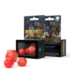 Kauliukų rinkinys Runequest raudonos ir auksinės spalvos kaina ir informacija | Stalo žaidimai, galvosūkiai | pigu.lt