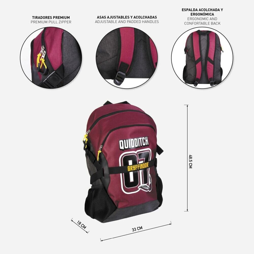 Mokyklinis krepšys Harry Potter 33 x 48,5 x 18 cm kaina ir informacija | Kuprinės mokyklai, sportiniai maišeliai | pigu.lt