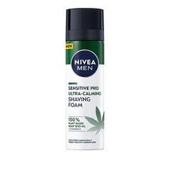 Skutimosi putos Nivea Men Sensitive Pro Ultra Calming Shaving Foam, 200 ml цена и информация | Косметика и средства для бритья | pigu.lt