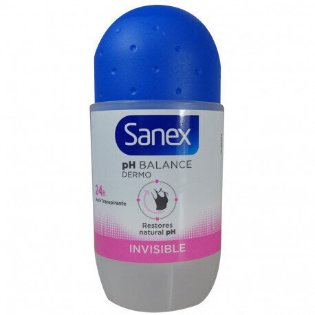 Шариковый дезодорант Sanex PH Balance Dermo Invisible (45 ml) цена | pigu.lt