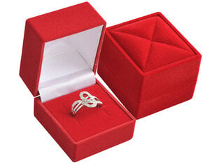 JK Box Aksominė dovanų dėžutė žiedui RE-02 / A7 kaina ir informacija | Dovanų pakavimo priemonės | pigu.lt