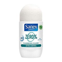 Rutulinis dezodorantas Zero% Extra-control Sanex, 50 ml kaina ir informacija | Dezodorantai | pigu.lt