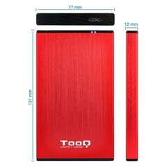 Корпус для жесткого диска TooQ TQE-2527 2,5&quot; USB 3.0 цена и информация | Жёсткие диски (SSD, HDD) | pigu.lt