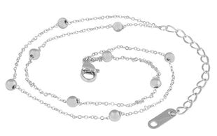 Troli Современная стальная ножная цепочка Globe Silver цена и информация | Женский браслет | pigu.lt