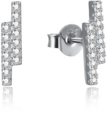 Миниатюрные серебряные серьги с прозрачными цирконами Beneto AGUP2269 цена и информация | Серьги | pigu.lt