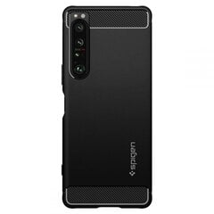 Dėklas Spigen Rugged Armor skirtas Sony Xperia 1 IV 20901-0, juoda kaina ir informacija | Telefono dėklai | pigu.lt