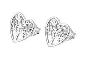 Romantiški sidabriniai auskarai Lotus Silver Gyvybės medis LP1769-4 / 1 kaina ir informacija | Auskarai | pigu.lt