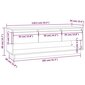 vidaXL Televizoriaus spintelė, medaus ruda, 110,5x34x40cm, pušis kaina ir informacija | TV staliukai | pigu.lt