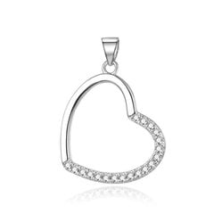 Романтическая серебряная подвеска в виде сердца Beneto AGH264 цена и информация | Женское колье | pigu.lt