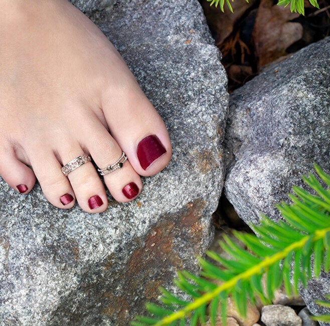 Sidabrinis žiedas ant kojos piršto moterims Beneto AGGF485 kaina ir informacija | Žiedai | pigu.lt